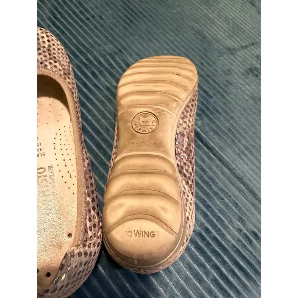 Mephisto Iridescent Polka Dot Ballet Flats Size 7 - Picture 5 of 5
